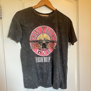 Guns N’ Roses Band Tee XS – Illusion Tour 1991 Reprint – Prewashed Vintage Look